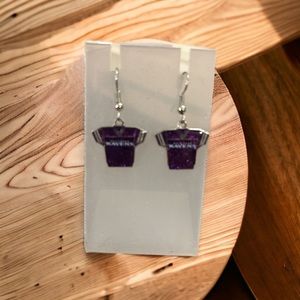 Sparkly Ravens T-Shirt Earrings